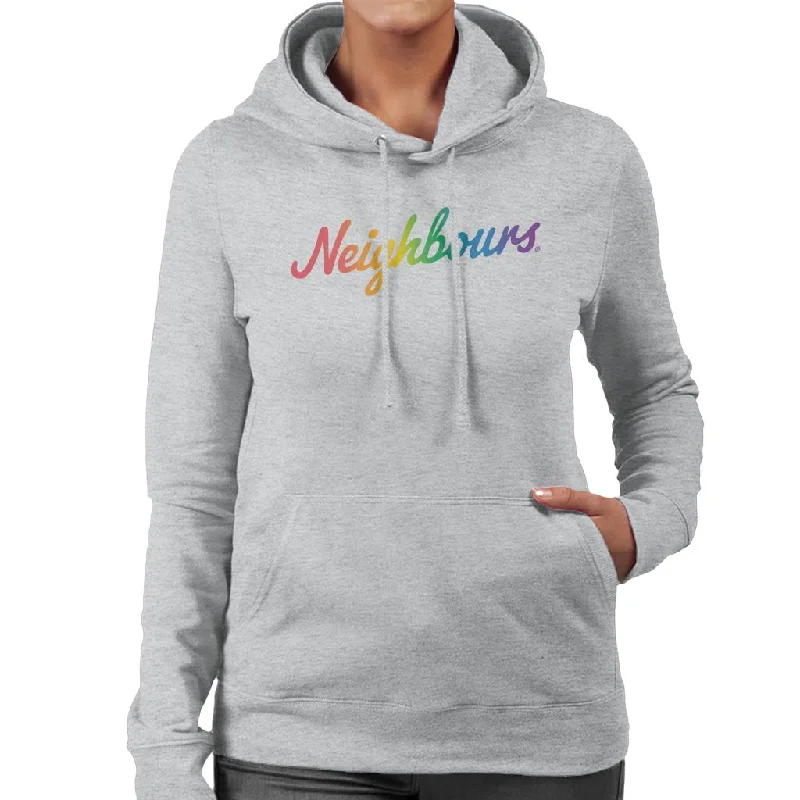 Neighbours Pride Logo Women's Hooded Sweatshirt Hoodie with Mesh Breathable Sporty