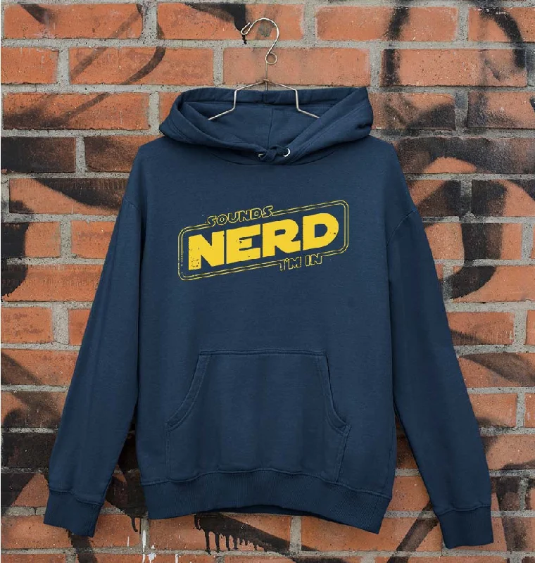 Nerd Unisex Hoodie for Men/Women Hoodie with Ribbed Cuffs Snug Fit Comfort