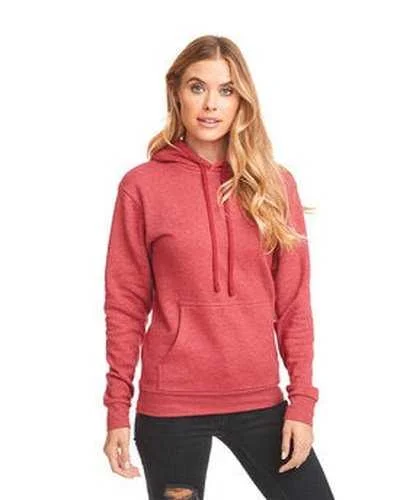 Next Level 9302 Unisex Pch Pullover Hooded Sweatshirt - Heather Cardinal Hoodie with Emblem Brand Identity