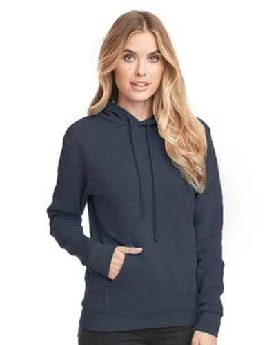 Next Level 9302 Unisex Pch Pullover Hooded Sweatshirt - Heather Midnite Navy Hoodie with Sequins Glamorous Eye-catching