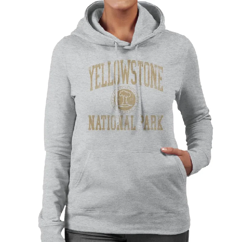 US National Parks Yellowstone Wyoming Women's Hooded Sweatshirt Hoodie with Double Zipper Versatile Adjustable