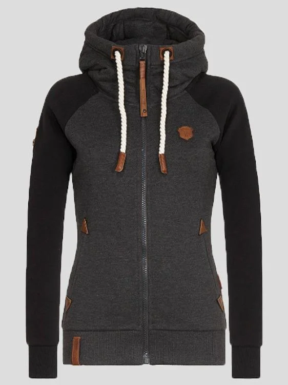 Warm and Comfortable Hoodie Hoodie with Hem Embroidery Detailed Premium