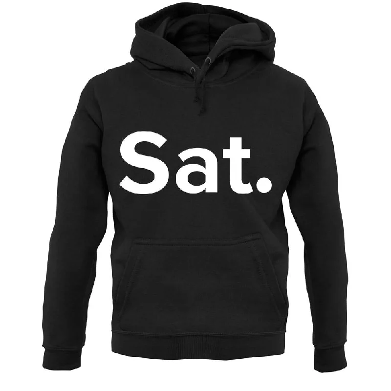Weekday Sat Unisex Hoodie Hoodie with Hem Patch Decorative Personalized