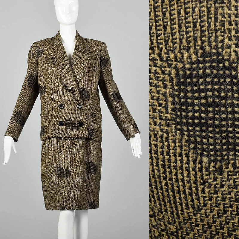 1980s Dorothee Bis Tweed Skirt Suit with Oversized Jacket Knit Jacket Woven Jacket Fleece Jacket 1980s Dorothee Bis Tweed Skirt Suit with Oversized Jacket Knit Jacket Woven Jacket Fleece Jacket