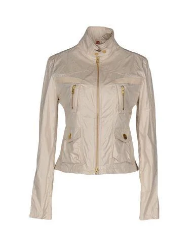 Fay Women Jacket Ivory XL INT Snapped Jacket Toggled Jacket Drawstring Jacket