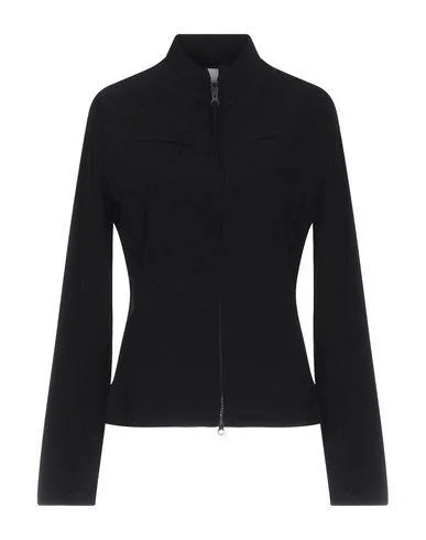 Aspesi Women Jacket Black S INT Faux Fur Fabric Real Fur Fabric Shearling Fabric