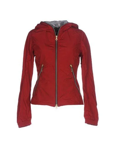 Duvetica Women Down jacket Maroon 10 UK Hoodie Zip-Up Jacket Button-Up Jacket