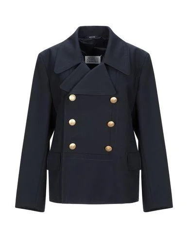 Maison Margiela Women Jacket Dark blue 8 UK Belted Jacket Elasticated Jacket Padded Jacket Maison Margiela Women Jacket Dark blue 8 UK Belted Jacket Elasticated Jacket Padded Jacket
