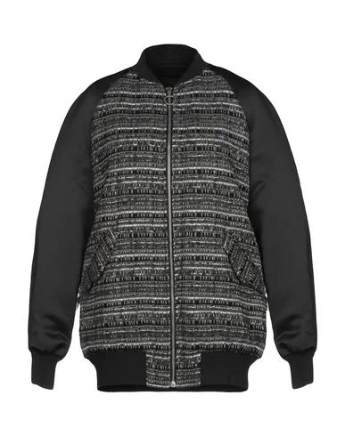 Pinko Women Jacket Black 8 UK Zippered Front Buttoned Front Snap Front