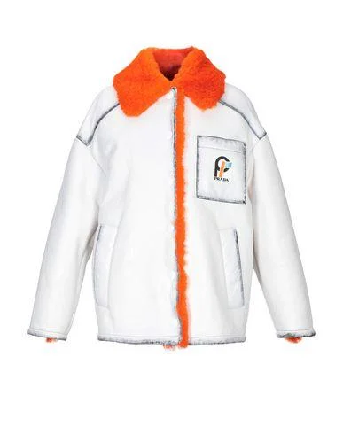 Prada Women Jacket White 6 UK Fitted Jacket Loose Jacket Oversized Jacket