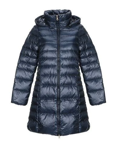 Duvetica Women Down jacket Dark blue 6 UK Welt Pockets Slit Pockets Flap Pockets