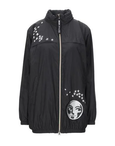 Boutique Moschino Women Jacket Black 10 UK Knit Jacket Woven Jacket Fleece Jacket