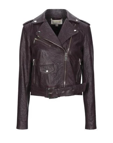 Michael Michael Kors Women Jacket Maroon S INT Toggled Jacket Drawstring Jacket Belted Jacket Michael Michael Kors Women Jacket Maroon S INT Toggled Jacket Drawstring Jacket Belted Jacket