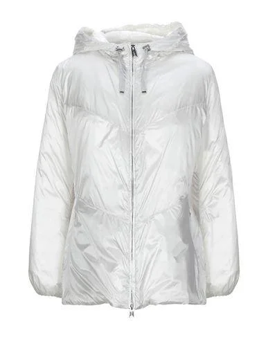 Add Women Down jacket Light grey 10 UK Satin Jacket Silk Jacket Chiffon Jacket