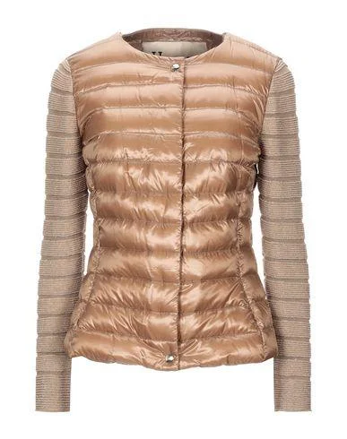 Herno Women Down jacket Camel 10 UK Nylon Jacket Polyester Jacket Spandex Jacket