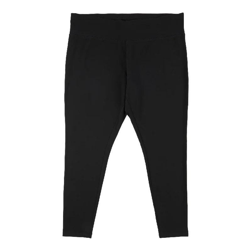 ACX Active Women's Plus Basic Leggings, Black Fashionable Seamless Leggings