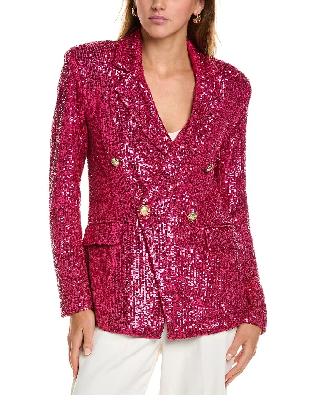 Alexia Admor Abbi Double-Breasted Jacket Nylon Jacket Polyester Jacket Spandex Jacket Alexia Admor Abbi Double-Breasted Jacket Nylon Jacket Polyester Jacket Spandex Jacket