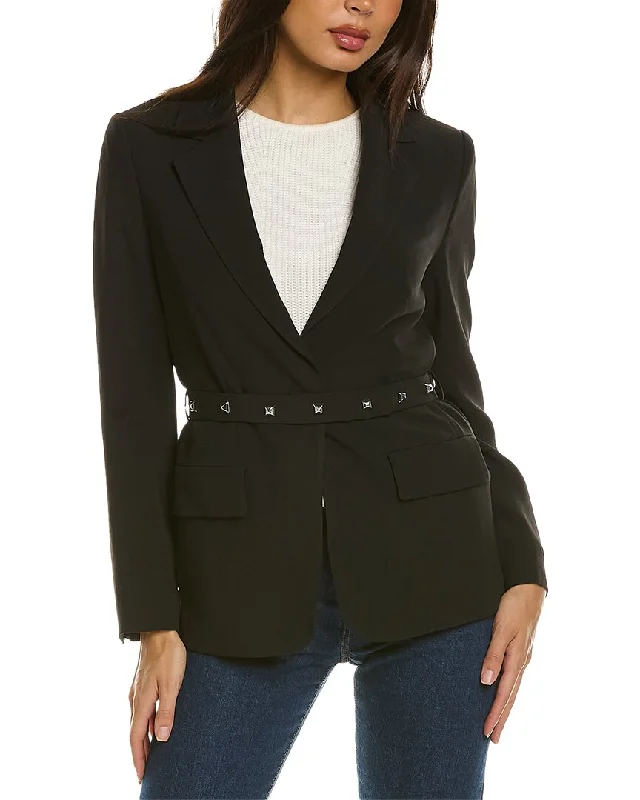 BOSS Hugo Boss Belted Jacket Front Pockets Side Pockets Patch Pockets