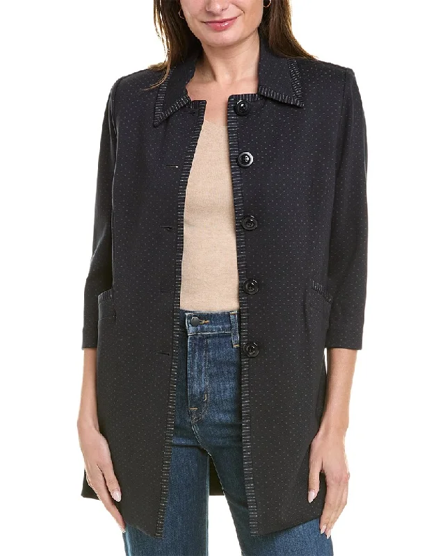 cabi Carriage Jacket Zippered Front Buttoned Front Snap Front