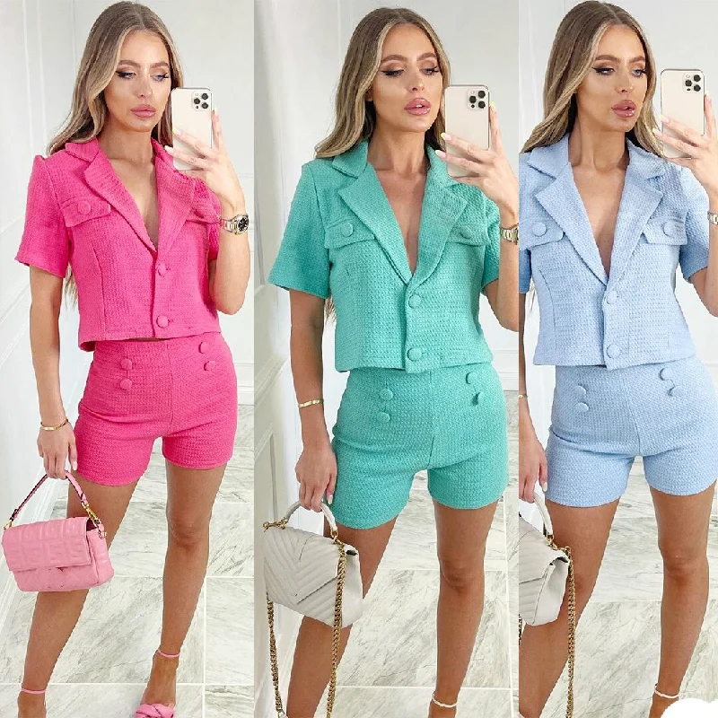 Candy Colors Women Short Suits Slim Celebrity Lady Party Prom Tuxedos Blazer Leisure Outfit Shorts(Jacket+Pants) Herringbone Jacket Houndstooth Jacket Plaid Jacket Candy Colors Women Short Suits Slim Celebrity Lady Party Prom Tuxedos Blazer Leisure Outfit Shorts(Jacket+Pants) Herringbone Jacket Houndstooth Jacket Plaid Jacket