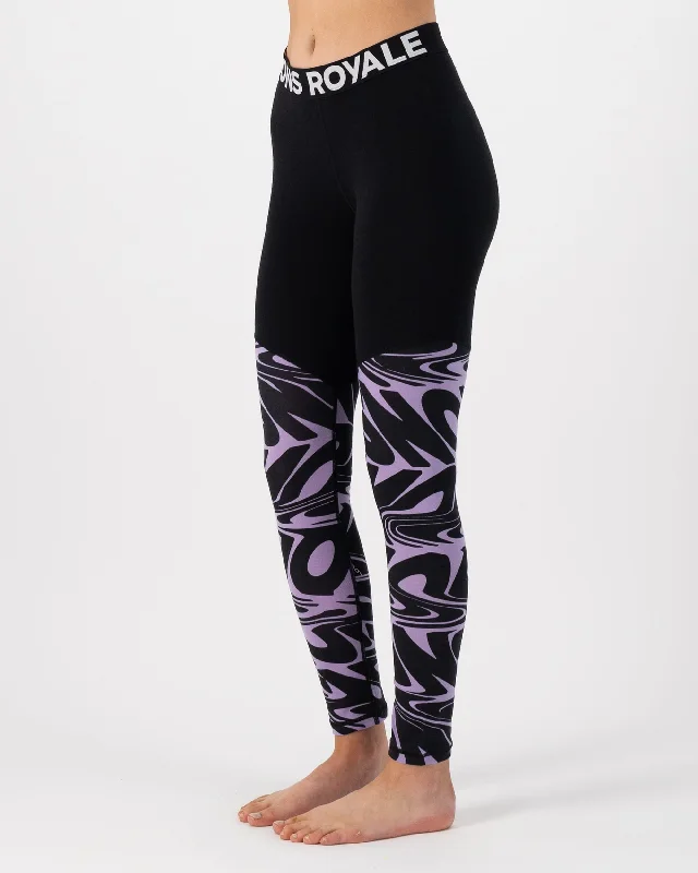 Cascade Merino Base Layer Legging - Signal Lost Lupin Classic Solid Color Leggings