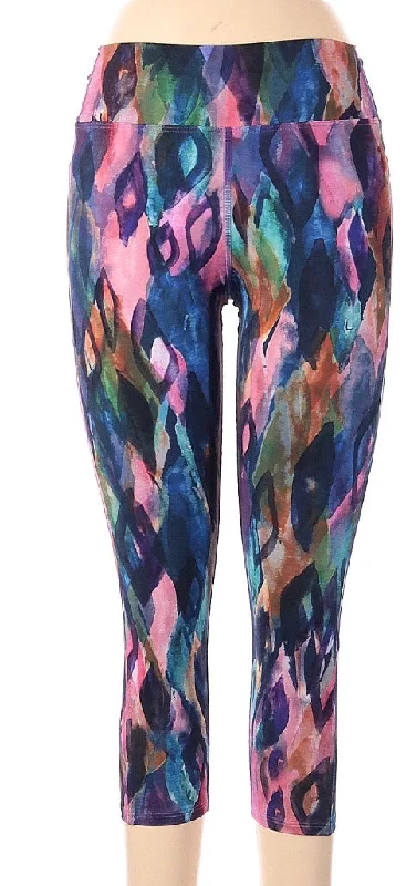 Dona Jo Patterned Leggings Size 2 MSP$75 Elegant Velvet Leggings