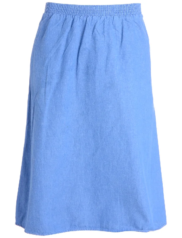 Flared Denim Skirt - XS boho skirt vibe