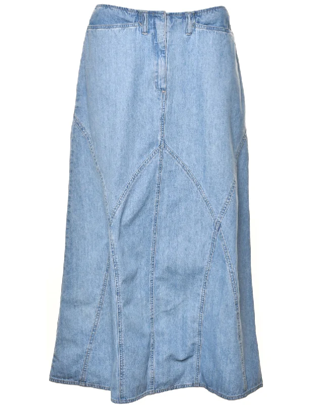 Flared Denim Skirt - M lace skirt delicate