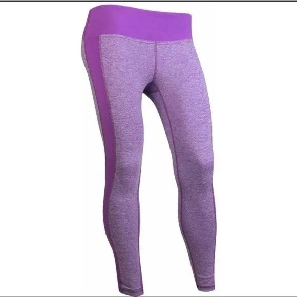 Footjoy Women's Colorblock Purple Leggings Size S MSP$88 Cozy Sweat-Wicking Leggings