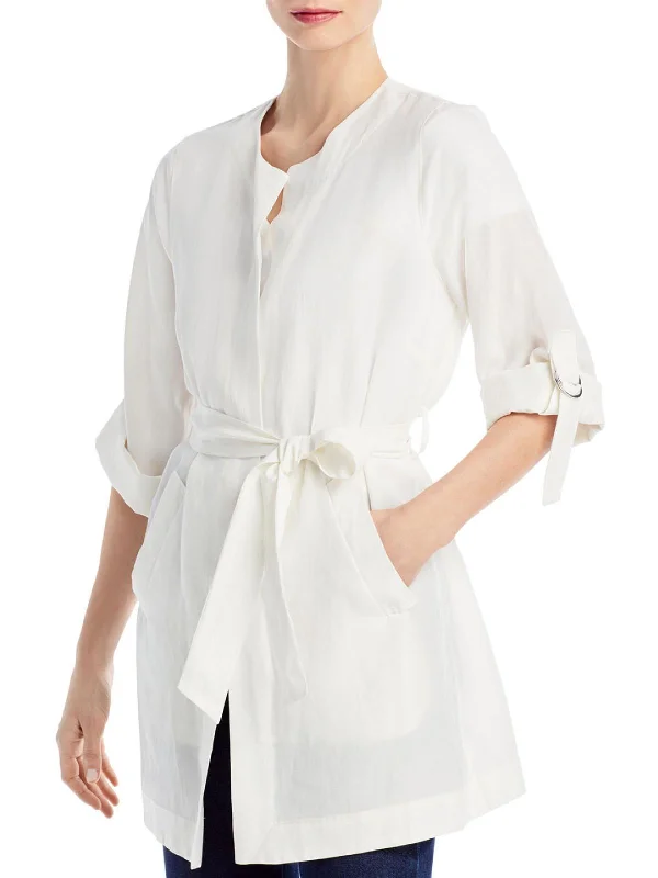 Francesca Womens Linen Blend Wrap Jacket Notch Collar Jacket Peter Pan Collar Jacket Cowl Neck Jacket Francesca Womens Linen Blend Wrap Jacket Notch Collar Jacket Peter Pan Collar Jacket Cowl Neck Jacket