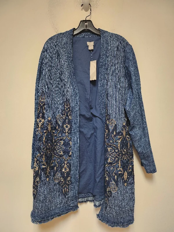 Jacket Denim By Chicos In Blue Denim, Size: Xl Quilted Jacket Puffer Jacket Insulated Jacket Jacket Denim By Chicos In Blue Denim, Size: Xl Quilted Jacket Puffer Jacket Insulated Jacket
