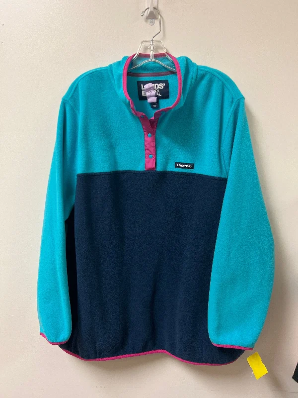 Jacket Fleece By Lands End In Blue, Size: 2x Herringbone Jacket Checkered Jacket Solid Jacket Jacket Fleece By Lands End In Blue, Size: 2x Herringbone Jacket Checkered Jacket Solid Jacket