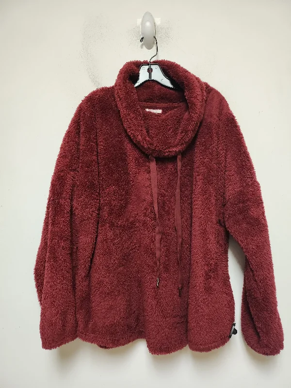 Jacket Fleece By Maurices In Red, Size: 2x Denim Jacket Leather Jacket Suede Jacket