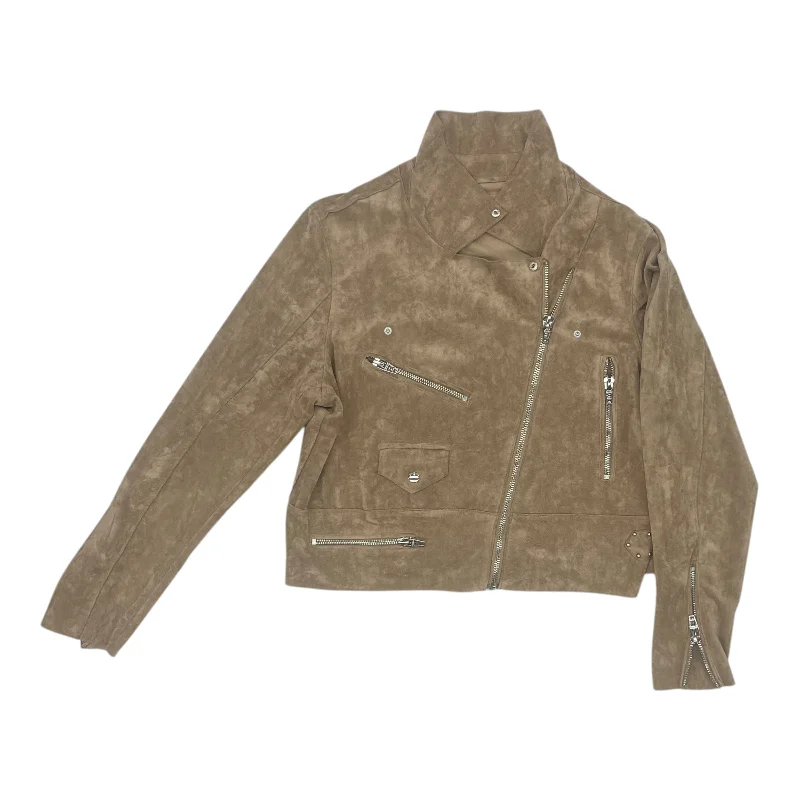 Jacket Moto By Blanknyc In Tan, Size:Xxl Plaid Jacket Tartan Jacket Houndstooth Jacket Jacket Moto By Blanknyc In Tan, Size:Xxl Plaid Jacket Tartan Jacket Houndstooth Jacket