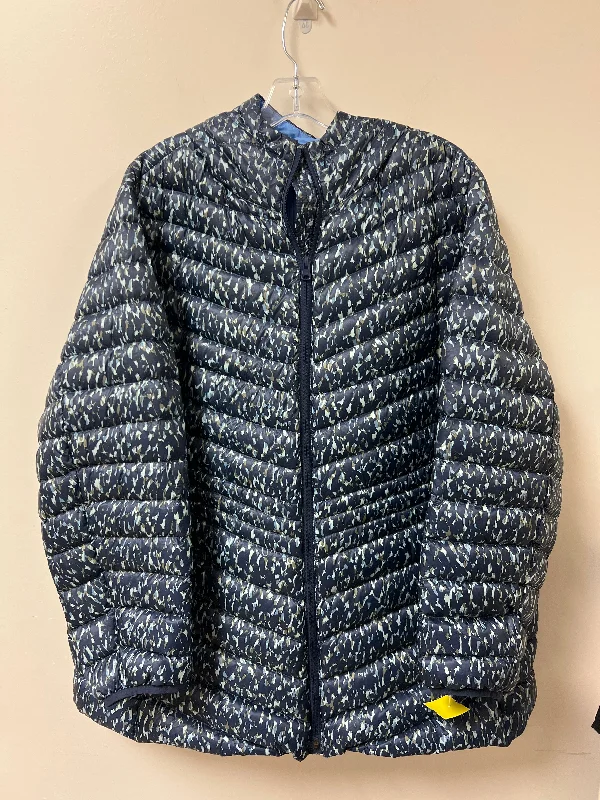 Jacket Puffer & Quilted By Lands End In Blue, Size: 2x One-Shoulder Jacket Off-the-Shoulder Jacket Asymmetrical Jacket Jacket Puffer & Quilted By Lands End In Blue, Size: 2x One-Shoulder Jacket Off-the-Shoulder Jacket Asymmetrical Jacket