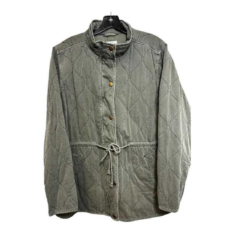 Jacket Puffer & Quilted By Maurices O In Olive, Size: 2x Zip Front Button Front Snap Front Jacket Puffer & Quilted By Maurices O In Olive, Size: 2x Zip Front Button Front Snap Front