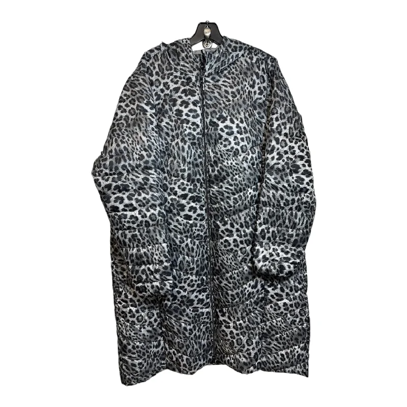 Jacket Puffer & Quilted By Torrid In Animal Print, Size: 2x Notch Collar Peter Pan Collar Cowl Neck Jacket Puffer & Quilted By Torrid In Animal Print, Size: 2x Notch Collar Peter Pan Collar Cowl Neck