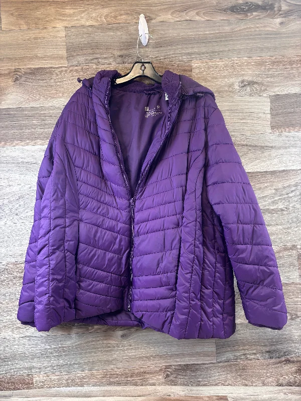 Jacket Puffer & Quilted By Xersion In Purple, Size: 2x Lace Jacket Ribbed Jacket Sequined Jacket Jacket Puffer & Quilted By Xersion In Purple, Size: 2x Lace Jacket Ribbed Jacket Sequined Jacket