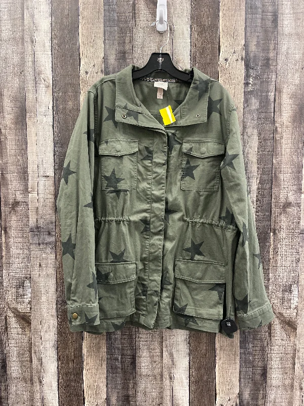 Jacket Utility By Knox Rose In Camouflage Print, Size: Xxl Zip Front Button Front Snap Front Jacket Utility By Knox Rose In Camouflage Print, Size: Xxl Zip Front Button Front Snap Front