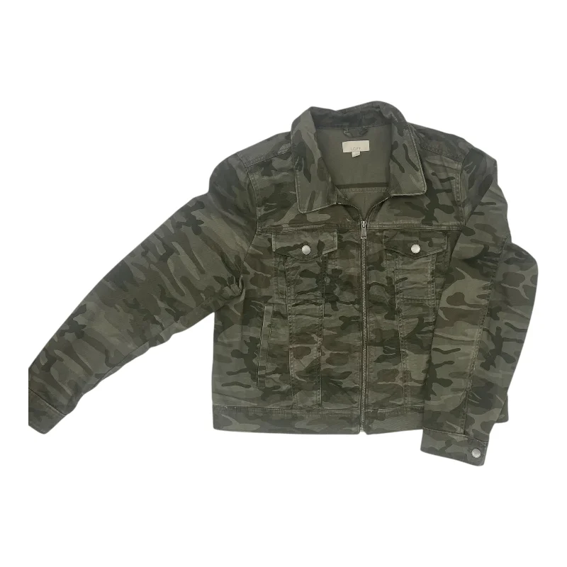 Jacket Utility By Loft In Camouflage Print, Size:Xl Zippered Jacket Buttoned Jacket Snapped Jacket Jacket Utility By Loft In Camouflage Print, Size:Xl Zippered Jacket Buttoned Jacket Snapped Jacket