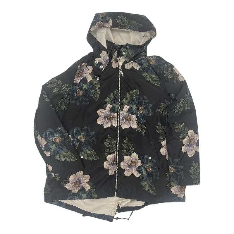 Jacket Windbreaker By Jou Jou In Black, Size:2X Tailored Jacket Straight Jacket A-Line Jacket Jacket Windbreaker By Jou Jou In Black, Size:2X Tailored Jacket Straight Jacket A-Line Jacket