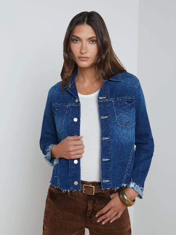 Janelle Denim Jacket Faux Fur Jacket Real Fur Jacket Shearling Jacket
