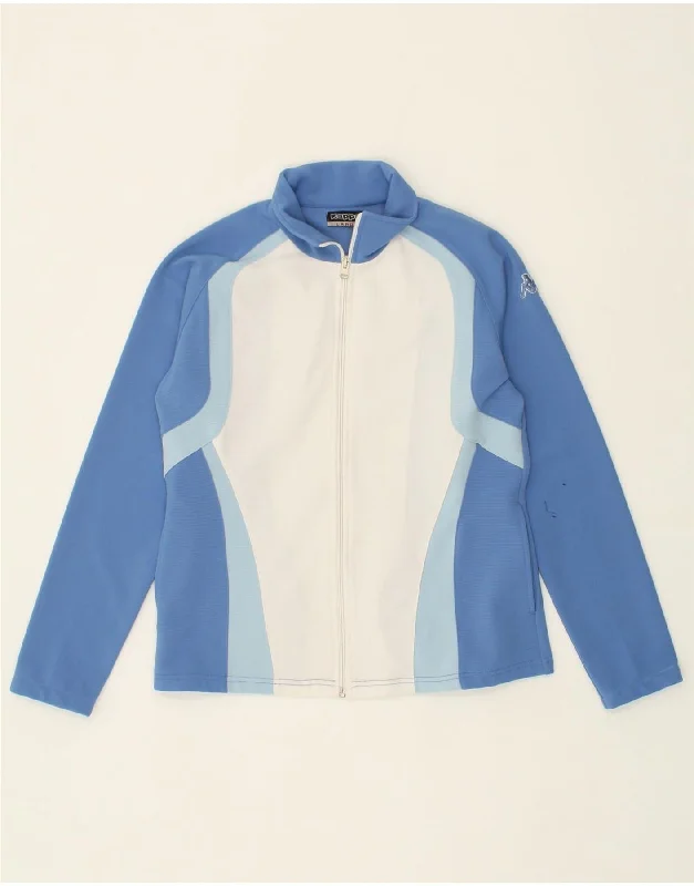 KAPPA Womens Tracksuit Top Jacket UK 14 Large Blue Colourblock Polyester Fleece Jacket Down Jacket Feather Jacket KAPPA Womens Tracksuit Top Jacket UK 14 Large Blue Colourblock Polyester Fleece Jacket Down Jacket Feather Jacket