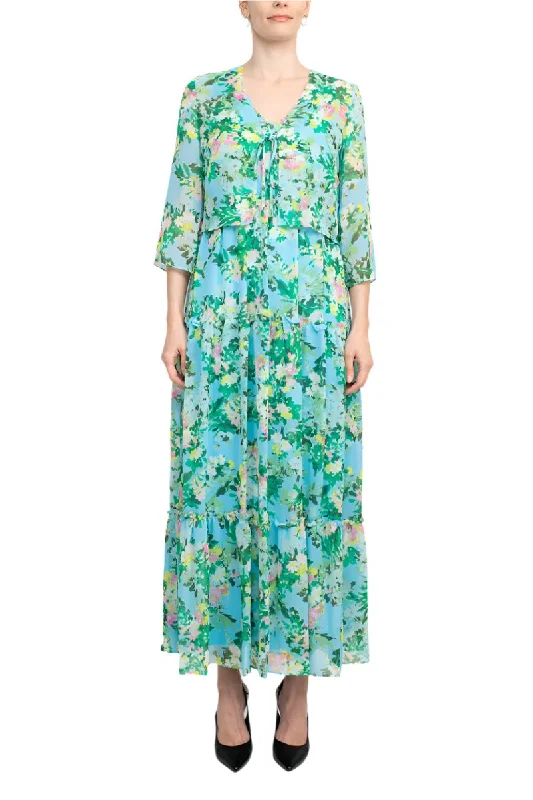 Maison Tara 27172MA Long Floral Mother of the Bride Jacket Dress Satin Jacket Silk Jacket Chiffon Jacket Maison Tara 27172MA Long Floral Mother of the Bride Jacket Dress Satin Jacket Silk Jacket Chiffon Jacket