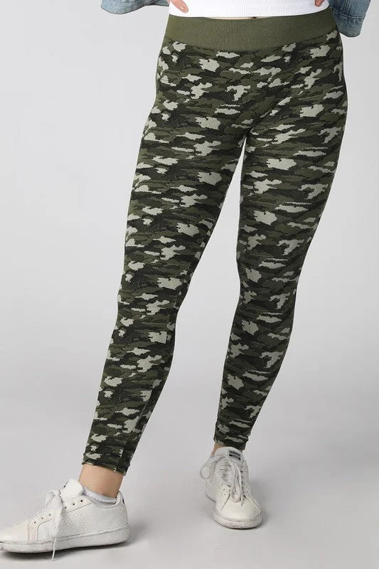 Nikibiki Leggings Camouflage Print Trendy Full-Length Leggings