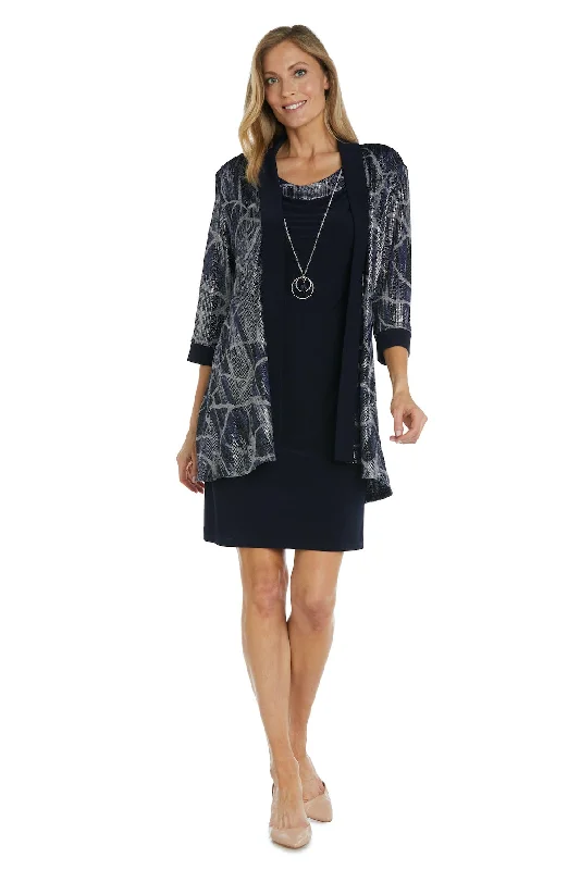 R&M Richards 9193P Printed Short Mother of the Bride Jacket Dress Zippered Front Buttoned Front Snap Front R&M Richards 9193P Printed Short Mother of the Bride Jacket Dress Zippered Front Buttoned Front Snap Front