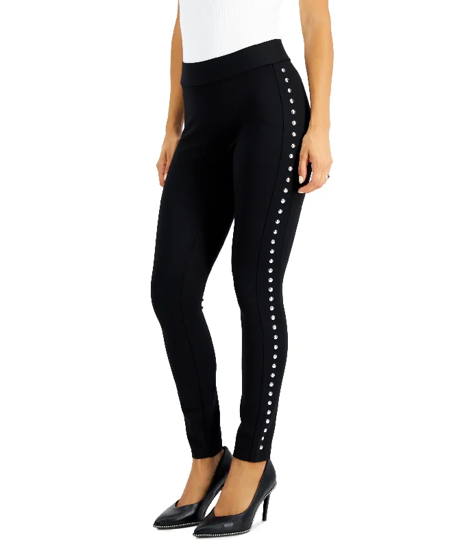 Side-Studded Leggings Comfortable Running Leggings