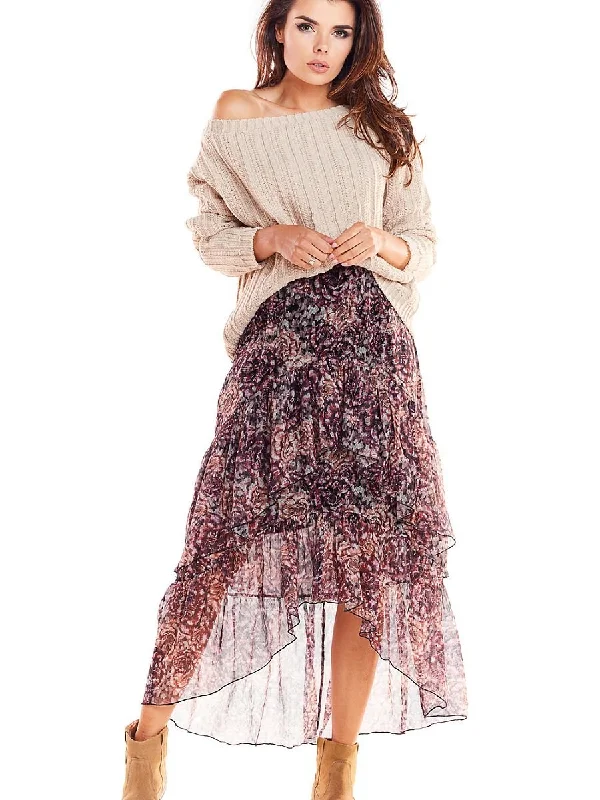 Skirt awama tiered skirt playful