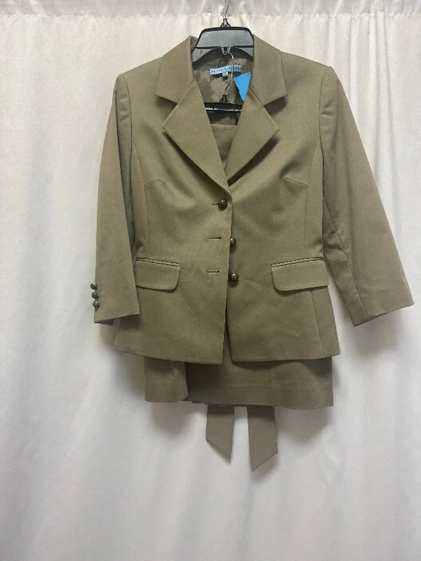 Skirt Suit 2pc By Antonio Melani In Green, Size: S leather skirt refined