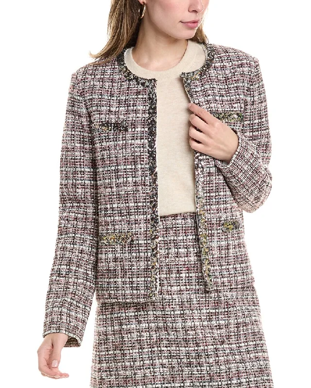 St. John Tweed Jacket Cotton Fabric Linen Fabric Terry Fabric